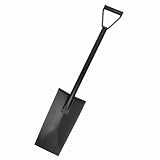 Bully Tools 92601 15-Inch All Steel Spade Garden Spade, Steel D-Grip