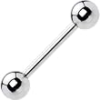12 Gauge STEEL BARBELL Tongue Ring 5/8" 6mm