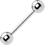 12 Gauge STEEL BARBELL Tongue Ring 5/8" 6mm