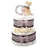 Tender Beginnings Girl 2 Tier Diaper Cakes