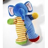 Bright Begginings Plush Elephant Rattle
