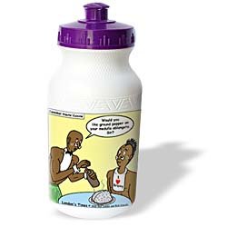 Rich Diesslins Miscellaneous Funny Cartoons - Cannibal Restaurant - Water Bottles