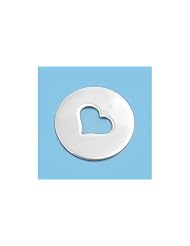 Sterling Silver Heart Cut Out Love Cute Pendant Classic Charm Pure 925 New 18mm with 1mm Ball Bead Chain