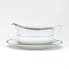 Noritake Regina Platinum 2-Piece Gravy Boat with Saucer