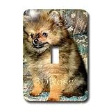 Dogs Pomeranian - Roxy, Pomeranian Puppy - Light Switch Covers - single toggle switch