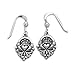 Claddagh Sterling Silver Earrings on French Wire, title=