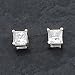 Sterling Silver 3mm CZ (Cubic Zirconia) PrincessStud Earrings