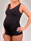 side ruched maternity swim top