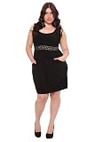 31dH63GVOuL. SL160  Torrid Plus Size Black Jewel Pleated Club Dress