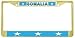 Somalia Somali Flag Gold Tone Metal License Plate Frame Holder