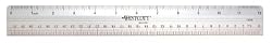Westcott Aluminum English and Metric Ruler With Non Slip Back and Steel Edge, 12"