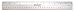 Westcott Aluminum English and Metric Ruler With Non Slip Back and Steel Edge, 12"