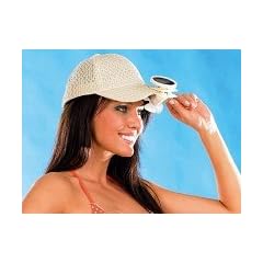 infactory Mini-Solar-Ventilator mit Ansteck-Clip f�r Baseball-Caps