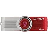 New - Kingston DataTraveler 101 G2 DT101G2/8GBZ 8 GB USB 2.0 Flash Drive - Red - DQ1071
