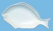 White Fish Ceramic Pottery Scrod Dish Set / 2 - 9 1/4"x6"x1 1/2"