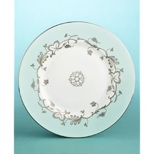 Martha Stewart Flourish Robin's Egg Accent Plate