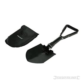 Silverline 839280 Folding Shovel with Pouch