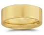 8 mm Plain Flat Comfort-Fit Women's Wedding Band in 18k Yellow Gold