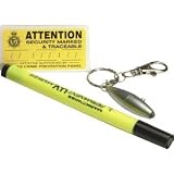 Helix Security Marking Kit Uv Marker 10 Item Stickers Minilight Keyring Anti-theft Warning Label Ref S25