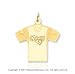 14k Yellow Gold St. Louis Rams Cast T-Shirt Pendant