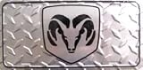 Dodge Diamond Metal License Plate