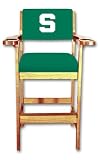 Michigan State Spartans Single Spectator Chair - Cherry Finish