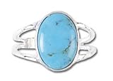 Solid Sterling Silver Turquoise Ring