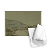 Kreuzbrunnen in Marienbad (pen, ink & wash.. - Tea Towel 100% Cotton - Art247 - Tea Towel - 46x70cm