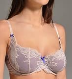 Elle Macpherson Intimates Gentle Jade Full Busted Underwire Bra, 36E, Soft Nude / Purple