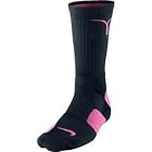 Nike Elite Socks Breast Cancer - Black/Pink - size Medium