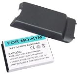 Motorola KRZR K1m 1400mAh Extended Battery with Gray Battery Door
