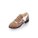 Charm Foot Fashion Womens Low Heel Casual Shoes Oxfords Shoes