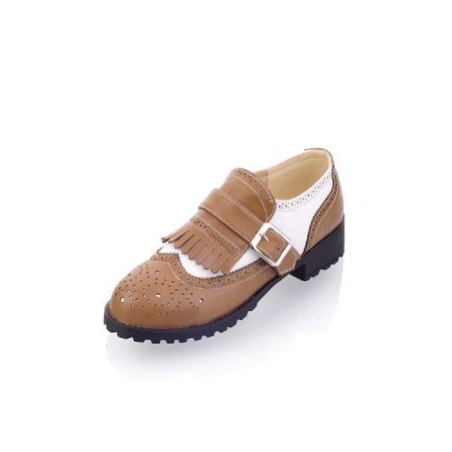 Charm Foot Fashion Womens Low Heel Casual Shoes Oxfords Shoes