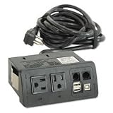 Bush AC9984003 Data Port, 5-1/3W X 2-3/8D X 6-1/4H, Black