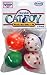 Vo-Toys Neon 2 tone Plastic Star Balls 4 pack Cat Toy