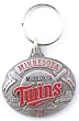 Minnesota Twins Oval Pewter Keychain