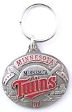 Minnesota Twins Oval Pewter Keychain