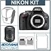Nikon D5200 24.1 Megapixel DX-Format Digital SLR Camera Body, Black - Bundle - with Nikon 85mm VR II Lens, 16GB SDHC Memory Card, Camera Carrying Case, Lens Cleaning Kit