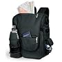 Turismo Backpack w/ 2 Insulated Compartments (Black/Silver)