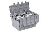 Buckhorn Distribution Container With Hinged Lid 21 1/2x15 1/4x12 1/2. Package of 6