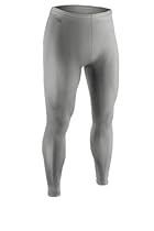 Youth Sports Form Fit, Ankle Length Compression Tight-Stay Dry and Cool During Football, Baseball, Dance, Track, and Soccer with Moisture Management and Anti-Microbial Technology-Sizes YS, YM, YL (Youth Large, Grey)
