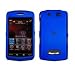 Fits Blackberry 9500 Storm 9530 Thunder Verizon Cell Phone Snap on Protector Faceplate Cover Housing Case - Solid Dark Blue Rubber Feel