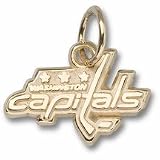 Washington Capitals 3/8 Logo Charm - 10KT Gold Jewelry