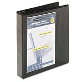 Wilson Jones 386 Line Basic D-Ring View Binder, 1.5 Capacity, 8.5 x 11 Sheet Size, Black (W386-34BA)