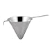 Paderno World Cuisine Stainless Steel Strainer with Granular Size Perforations, 7-1/8-Inch