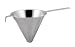 Paderno World Cuisine 7-1/8-Inch Strainer, Stainless Steel with Granular Size Perforations