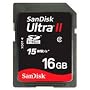 SanDisk 16GB Ultra II 15MB/s SDHC SD Card (SDSDH-016G, Bulk Packaging)