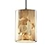 Justice Design Group ALR-8815-10-DBRZ Alabaster Rocks! Collection 1-Light Pendant, Mini