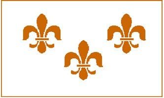 3'x5' French Royal Trois Fleur de Lis Flag of FRANCE, White