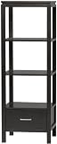 Linon Sutton Black Media Tower